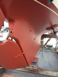 Bottom paint all done and a new cutlass bearing