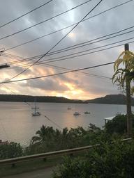 A view of the Nieafu Moorings from town.