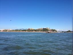 A view as we approached the breakwaters.  Paradise Village Resort is pictured and only one of many lovely resorts along this coast.