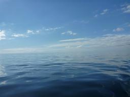Much of our journey were flat and calm seas.