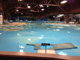 The Bay Model; In the center of the photo you can see the Golden Gate Bridge.