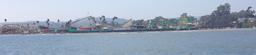 The Santa Cruz Beach Boardwalk from the deck of Crazy Love