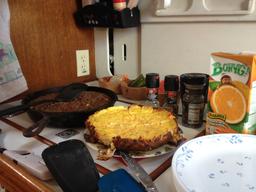 The quiche paired with a coffee cake courtesy of the Lilo makes for a good brunch.