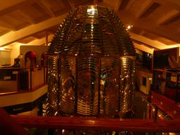 The Point Conception lighthouse lamp in process of restoration at the Santa Barbara Maritime Museum. I sure hope they have something in place currently.