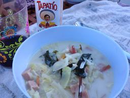 Served.  I thought it might need a bit more seasoning but really no tapatio needed.