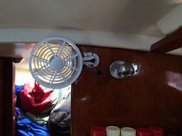 Not just one fan but two were installed. One for each of us.