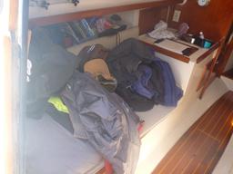 The pile of clothing removed after we entered the Petaluma River