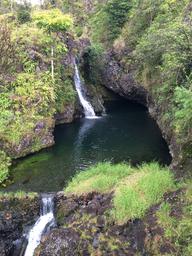 Waterfall seen on the road between Paia and Hana.