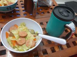 Kielbasa Sausage Supper served up on Crazy Love