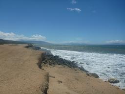 Nearly deserted beach along Lono.