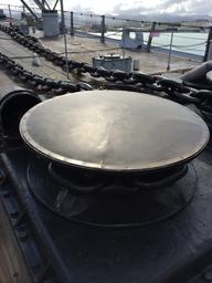 Anchor windlass on the Missouri.  Rosie is the windlass on Crazy Love.