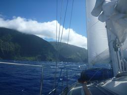 Beautiful sea cliffs on the North Shore of Molokai