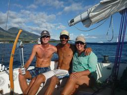 Day sail on the Mongo with Ronnie. Mongo is heading to Australia with a brand new mast and rig.