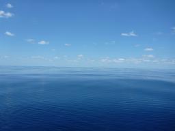 This is how flat the water was on the only full day of calm we had on the whole passage.