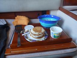 Dave's famous pancakes.  Always a great breakfast!