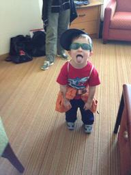 My nephew Chaz. He's the professional help!