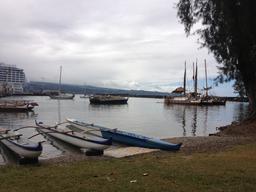 A view from the dinghy landing of Radio Bay.