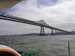 The Richmond-San Rafael Bridge before we pass under.