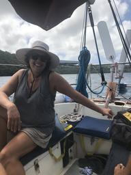 Underway to anchorage 5 - Lotuma Bay