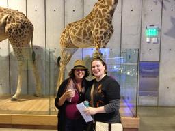 Carolyn and Christine at the California Academy of Sciences Nightlife