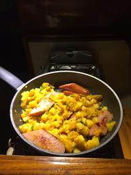 Sometimes you have to get a little creative and this turned out very tasty. Rosie's fusion.