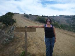 Rosie after finishing the 2 mile Lone Tree Trail