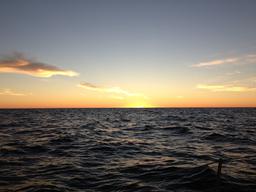 Sunrise over the Pacific enroute to Turtle Bay.