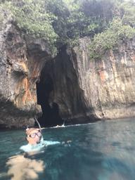 Heading into the cave from Kuan Yin. 