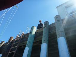 It was a climb just to get to the pump.