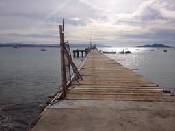 The tortugas pier only slightly in need of repair.