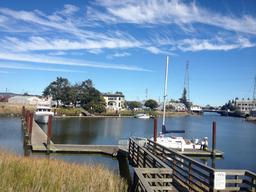 The turning basin in downtown Petaluma