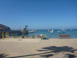 The pier and moorings in Two Harbors