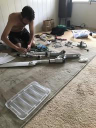 Intricate surgery was require after Dave broke the windvane (and help from a local welder).